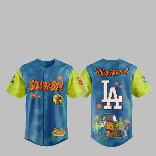 2025 LA Dodgers Scooby-Doo Baseball Jersey - Grishko.com T-Shirts, Hoodie, Sweatshirt | WearSparks.com (Image 1)