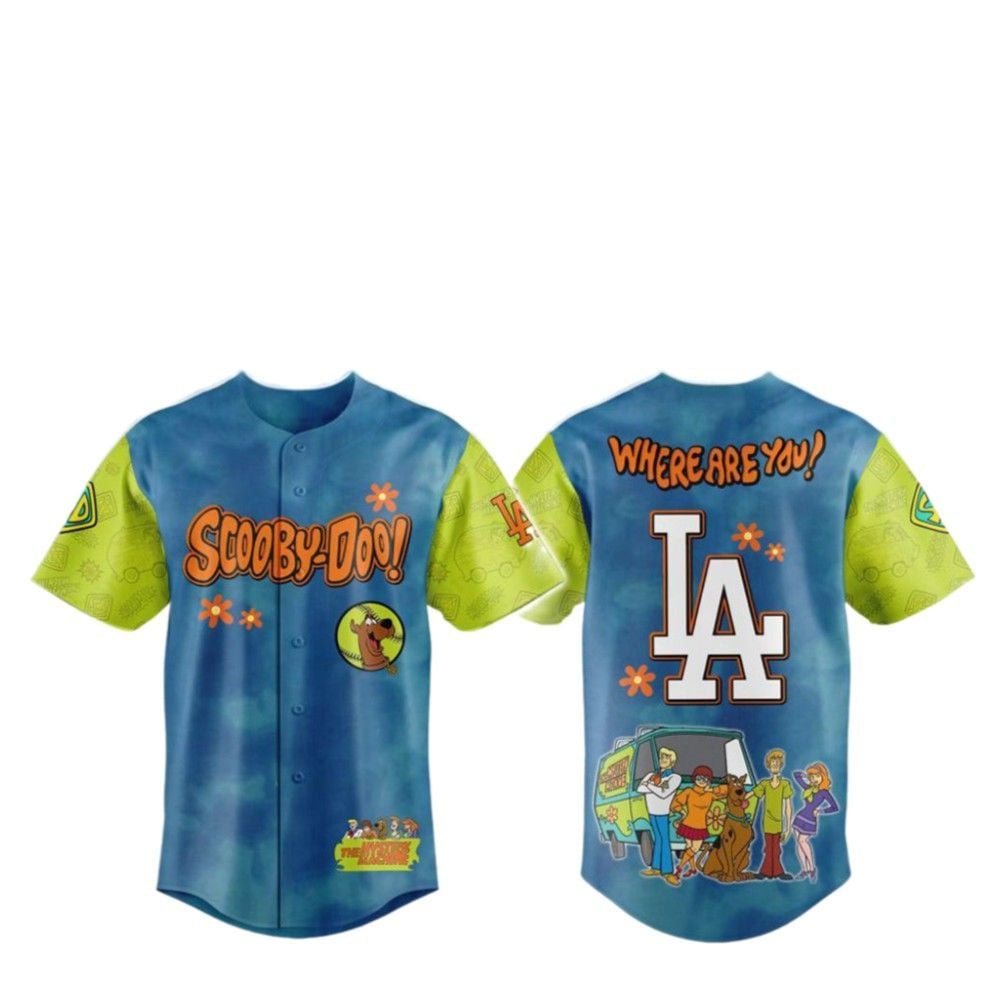 2025 LA Dodgers Scooby-Doo Baseball Jersey - Grishko.com T-Shirts, Hoodie, Sweatshirt | WearSparks.com (Image 2)