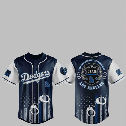2025 LA Dodgers Law Enforcement Appreciation Day Jersey - Grishko.com T-Shirts, Hoodie, Sweatshirt | WearSparks.com (Image 1)