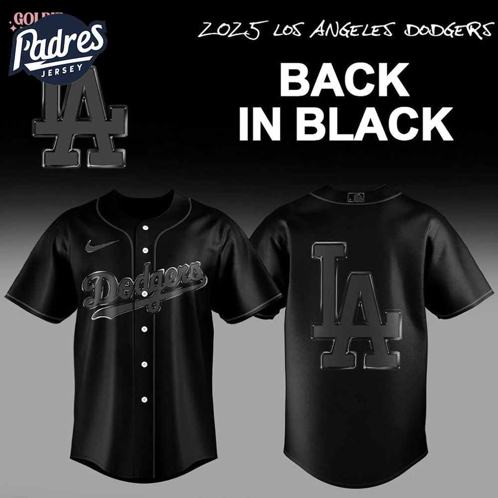 2025 Los Angeles Dodgers Back In Black Baseball Jersey - Padres Jersey Oasis: Elevate Your Baseball Style Game T-Shirts,...