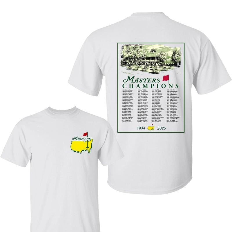 2025 Masters Tournament Augusta 91 Years 2 Sided Shirt, Golf Tournament Shirt, Masters Gollf Tee, Graphic Tee Gifts for...