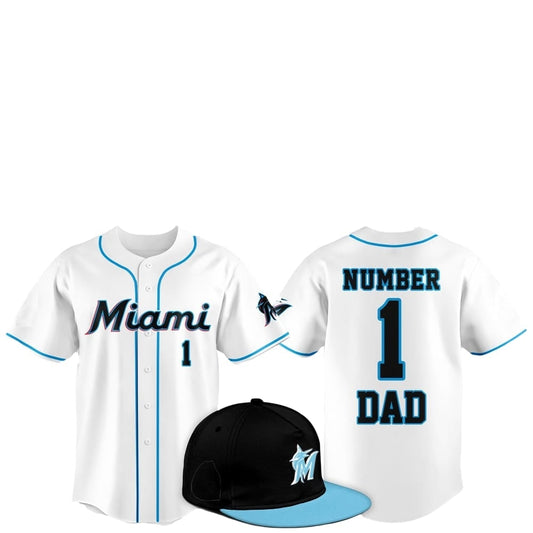 2025 Miami Marlins Father Day Number 1 Dad Baseball Jersey - Grishko.com T-Shirts, Hoodie, Sweatshirt | WearSparks.com