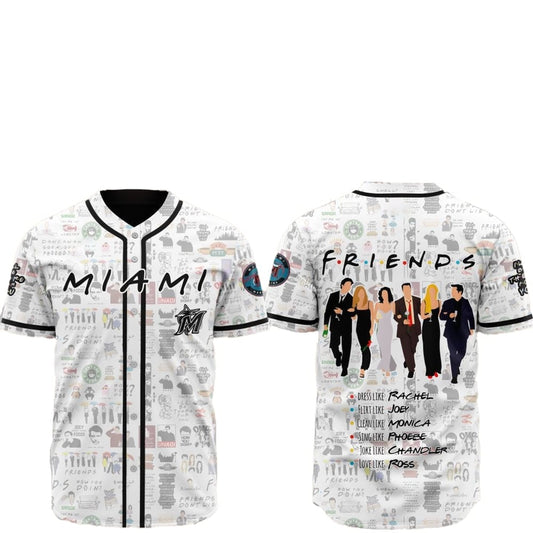 2025 Miami Marlins Friends Baseball Jersey - Grishko.com T-Shirts, Hoodie, Sweatshirt | WearSparks.com