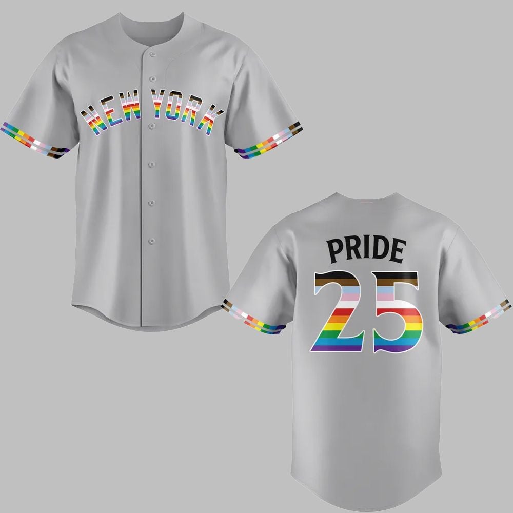 2025 NY Yankees Happy Pride Month Jersey - Grishko.com T-Shirts, Hoodie, Sweatshirt | WearSparks.com (Image 2)