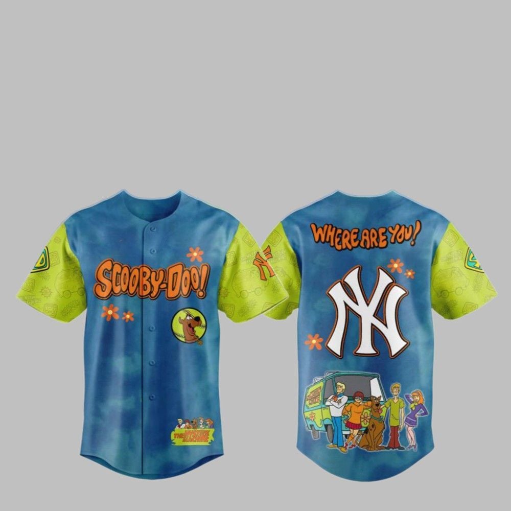 2025 NY Yankees Scooby-Doo Baseball Jersey - Grishko.com T-Shirts, Hoodie, Sweatshirt | WearSparks.com (Image 1)