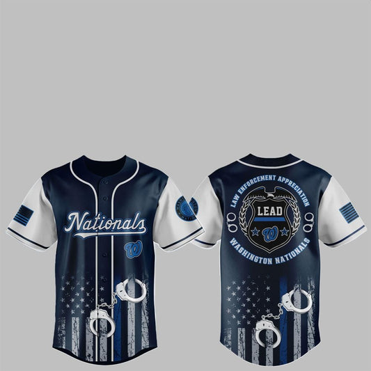2025 Nationals x Law Enforcement Appreciation Day Jersey - Grishko.com T-Shirts, Hoodie, Sweatshirt (Image 1)