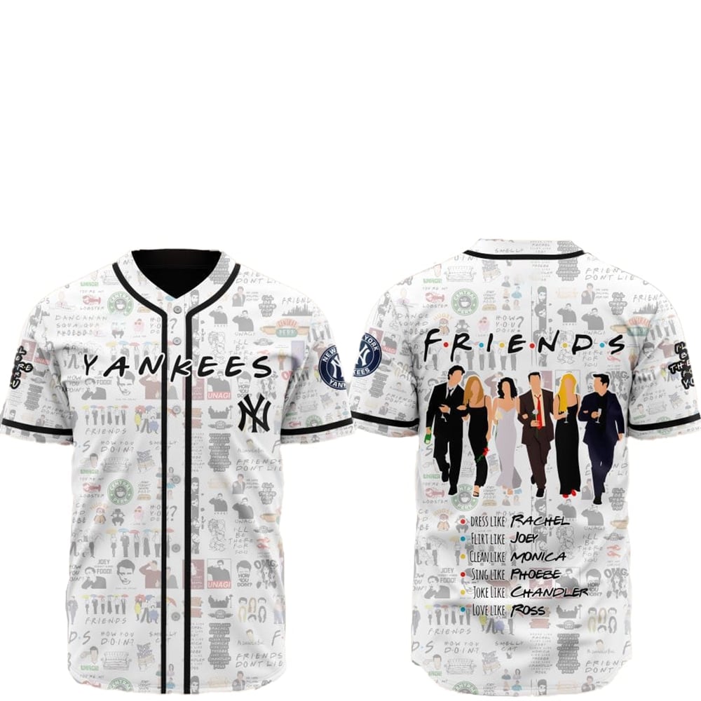 2025 New York Yankees Friends Baseball Jersey - Grishko.com T-Shirts, Hoodie, Sweatshirt | WearSparks.com