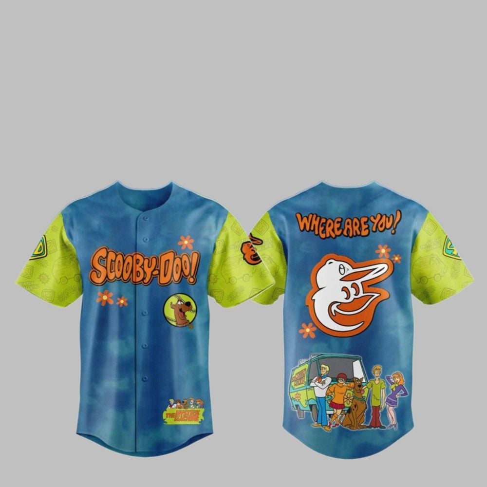 2025 Orioles Scooby-Doo Baseball Jersey - Grishko.com T-Shirts, Hoodie, Sweatshirt | WearSparks.com (Image 1)