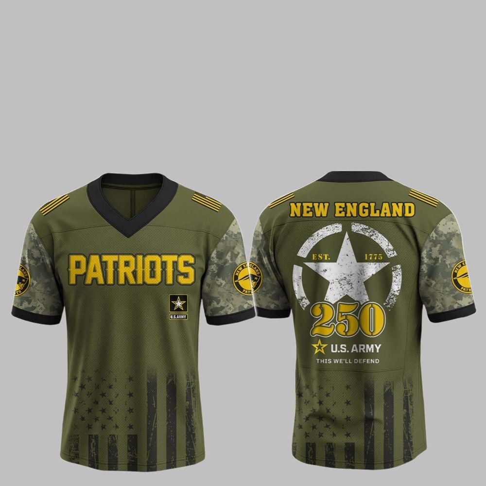2025 Patriots 250th Anniversary US Army Jersey - Grishko.com T-Shirts, Hoodie, Sweatshirt | WearSparks.com (Image 1)