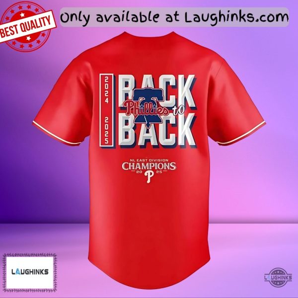 2025 Phillies Nl East Division Champs Baseball Jersey Shirt