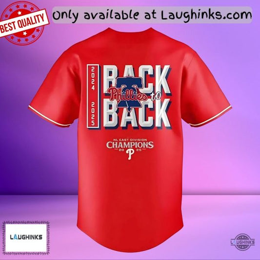 2025 Phillies Nl East Division Champs Baseball Jersey Shirt