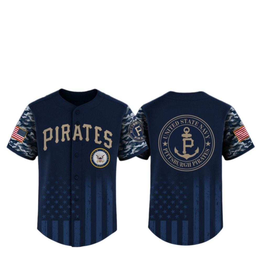 2025 Pirates United State Navy Military Appreciation Night Jersey - Grishko.com T-Shirts, Hoodie, Sweatshirt (Image 2)