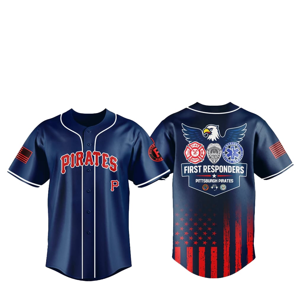 2025 Pittsburgh Pirates First Responders Night Jersey - Grishko.com T-Shirts, Hoodie, Sweatshirt | WearSparks.com