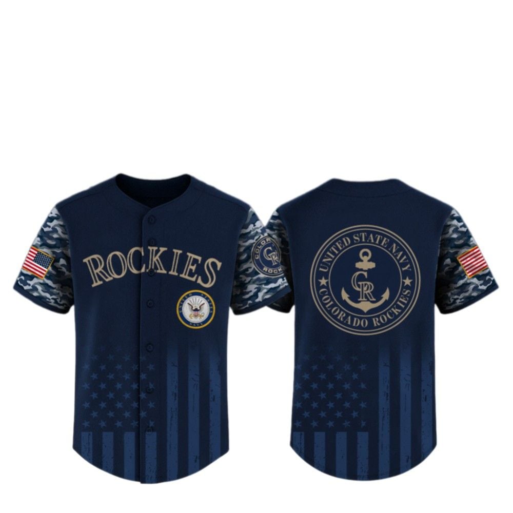 2025 Rockies US Navy Appreciation Night Jersey - Grishko.com T-Shirts, Hoodie, Sweatshirt | WearSparks.com (Image 2)