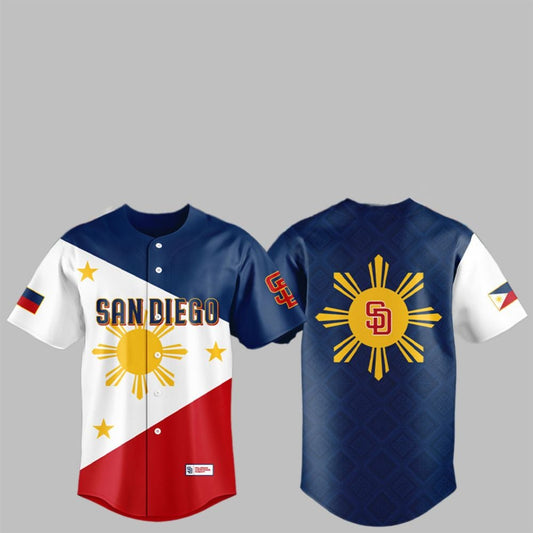 2025 SD Padres Celebrating Filipino Heritage Night Jersey - Grishko.com T-Shirts, Hoodie, Sweatshirt (Image 1)