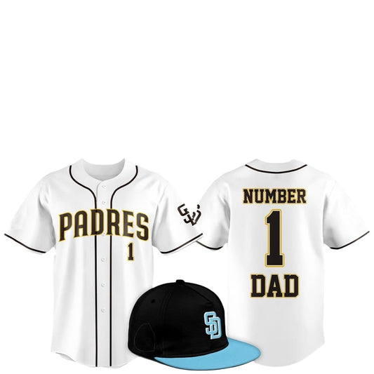 2025 SD Padres Father Day Number 1 Dad Baseball Jersey - Grishko.com T-Shirts, Hoodie, Sweatshirt | WearSparks.com