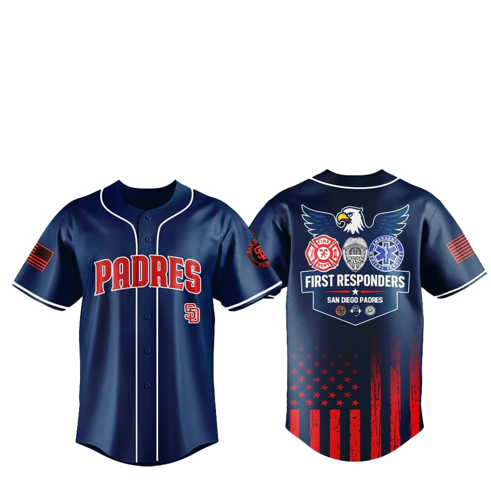 2025 SD Padres First Responders Night Jersey - Grishko.com T-Shirts, Hoodie, Sweatshirt | WearSparks.com