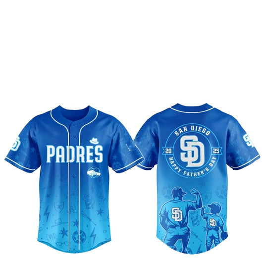 2025 SD Padres Happy Father Day Baseball Jersey Combo - Grishko.com T-Shirts, Hoodie, Sweatshirt | WearSparks.com (Image 1)