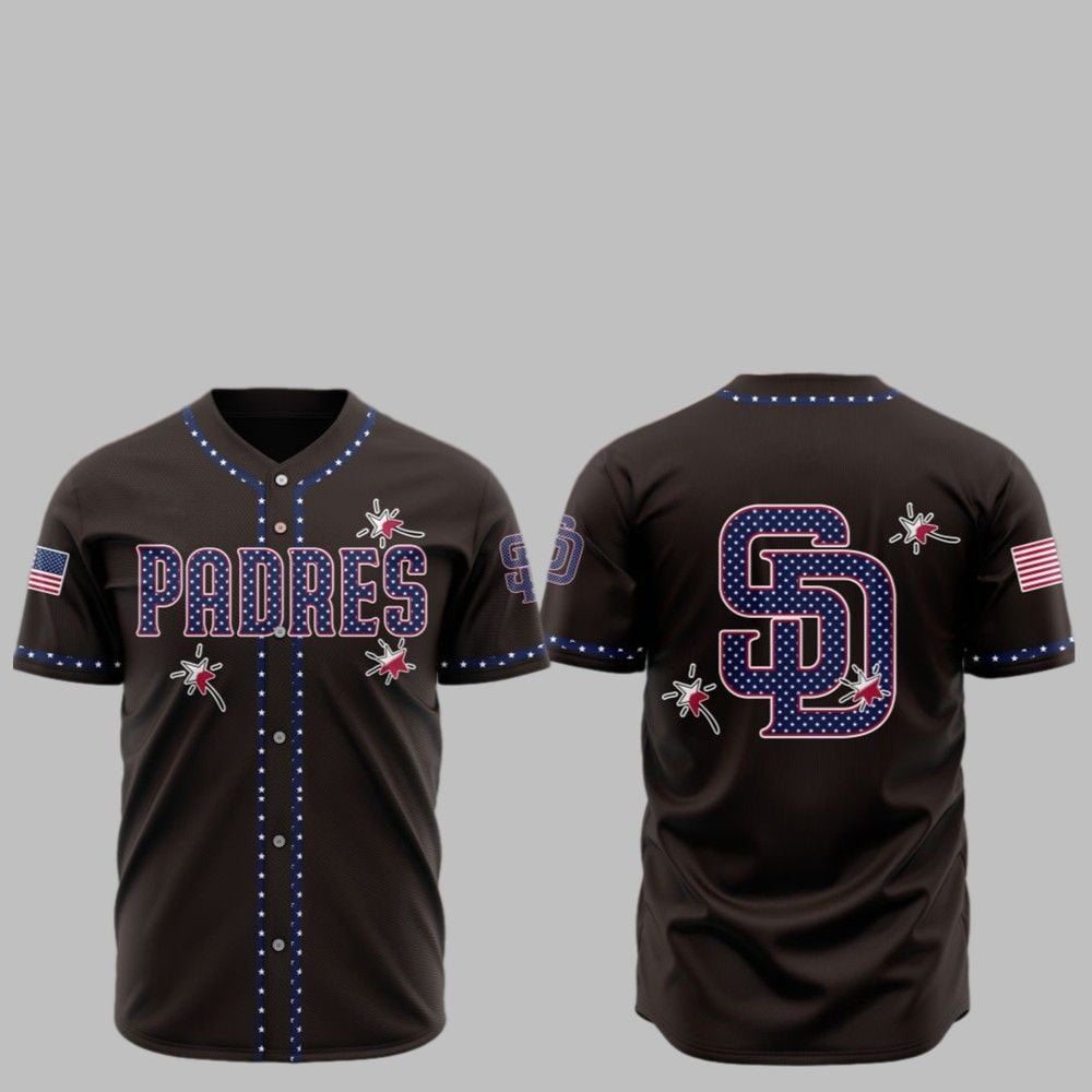 2025 SD Padres Happy Independence Day Baseball Jersey - Grishko.com T-Shirts, Hoodie, Sweatshirt | WearSparks.com (Image 1)