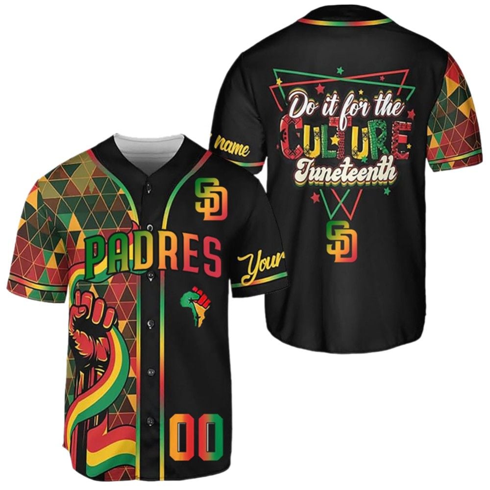 2025 SD Padres Juneteenth Day Jersey - Grishko.com T-Shirts, Hoodie, Sweatshirt | WearSparks.com (Image 2)