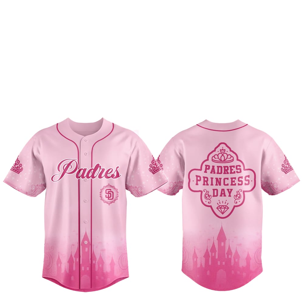 2025 SD Padres Princess Day Baseball Jersey - Grishko.com T-Shirts, Hoodie, Sweatshirt | WearSparks.com (Image 1)