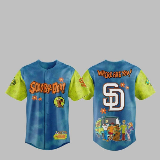 2025 SD Padres Scooby-Doo Baseball Jersey - Grishko.com T-Shirts, Hoodie, Sweatshirt | WearSparks.com (Image 1)