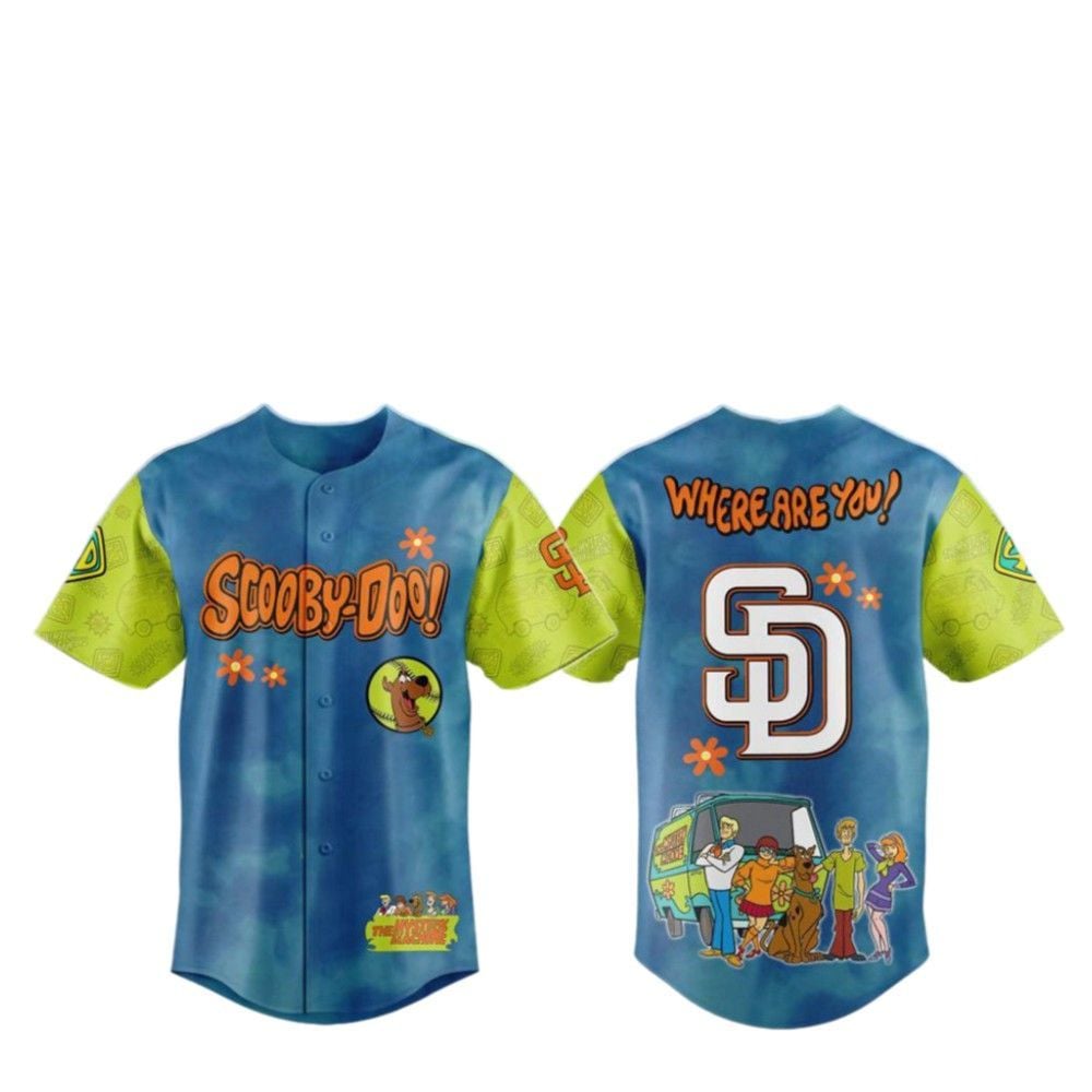 2025 SD Padres Scooby-Doo Baseball Jersey - Grishko.com T-Shirts, Hoodie, Sweatshirt | WearSparks.com (Image 2)