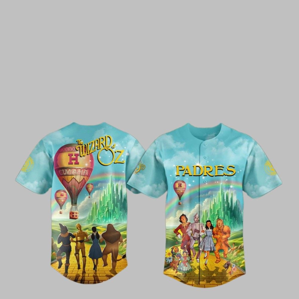 2025 SD Padres The Wizard of Oz Jersey - Grishko.com T-Shirts, Hoodie, Sweatshirt | WearSparks.com (Image 1)