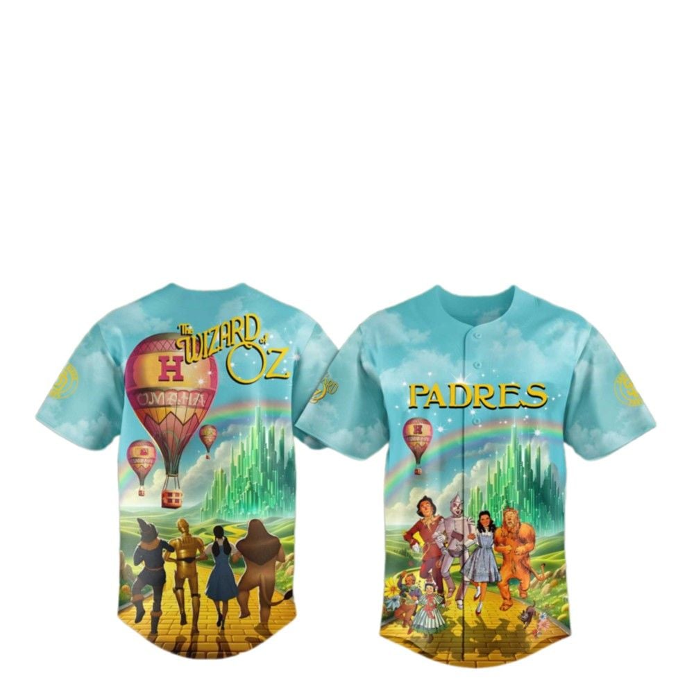 2025 SD Padres The Wizard of Oz Jersey - Grishko.com T-Shirts, Hoodie, Sweatshirt | WearSparks.com (Image 2)