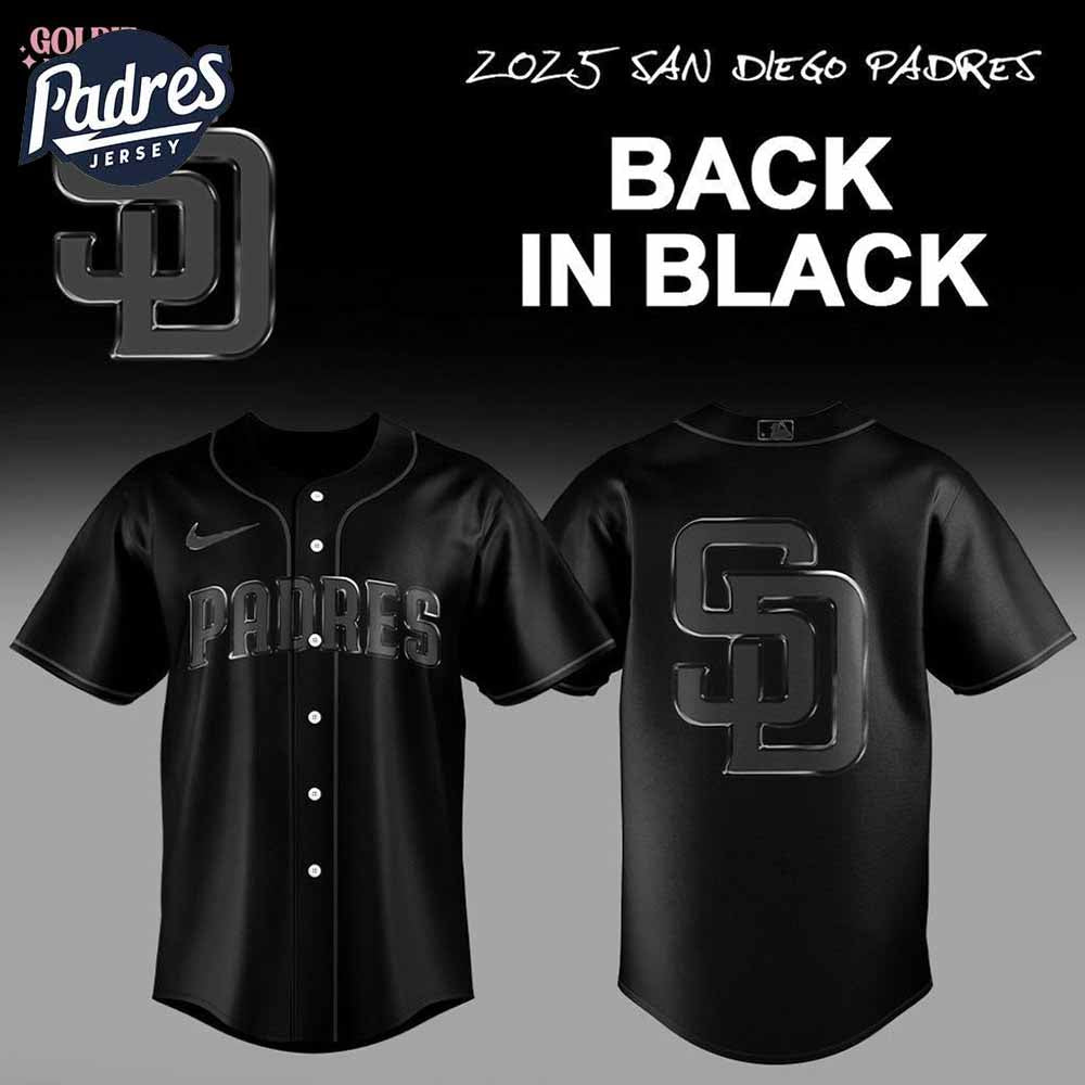 2025 San Diego Padres Back In Black Baseball Jersey - Padres Jersey Oasis: Elevate Your Baseball Style Game T-Shirts,...