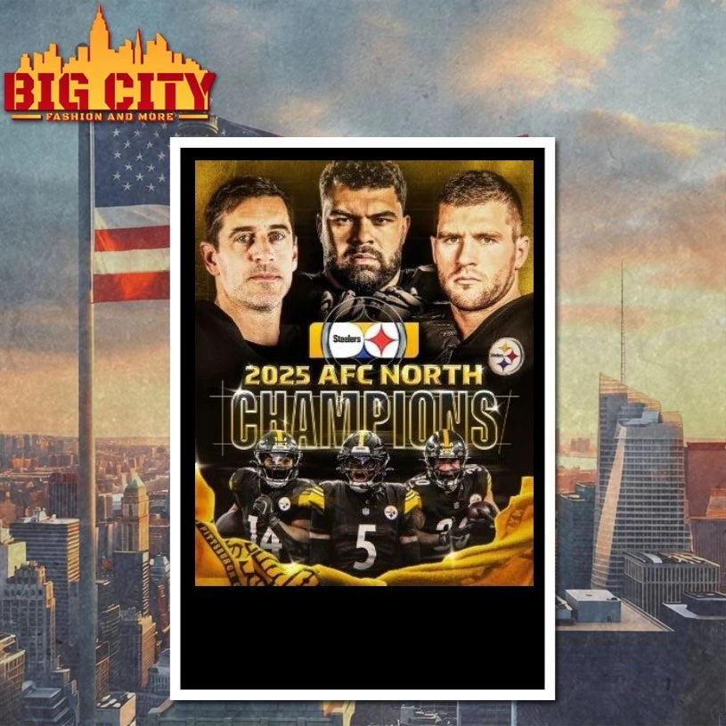 2025 Steelers AFC North Champions poster shirt