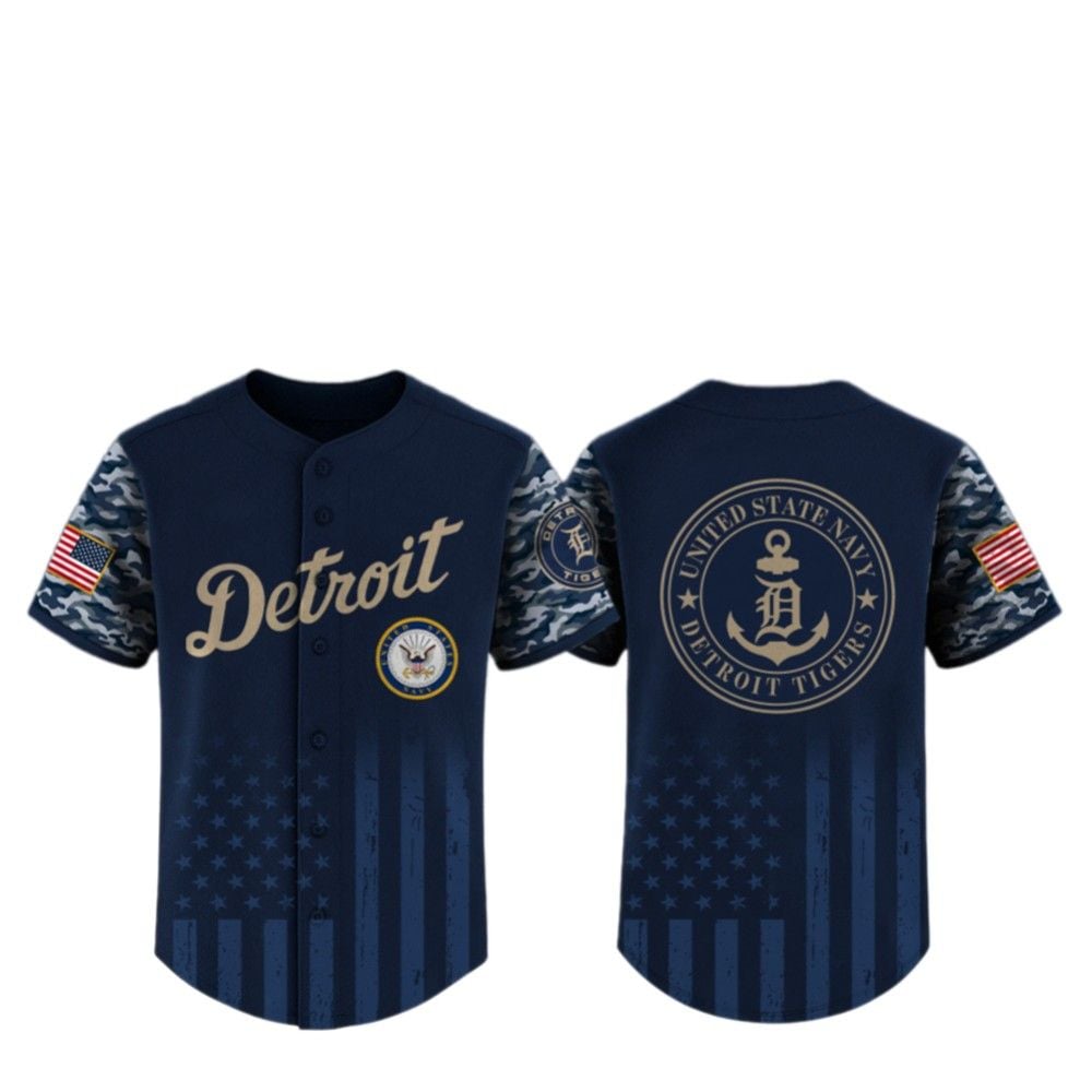 2025 Tigers US Navy Appreciation Night Jersey - Grishko.com T-Shirts, Hoodie, Sweatshirt | WearSparks.com (Image 2)