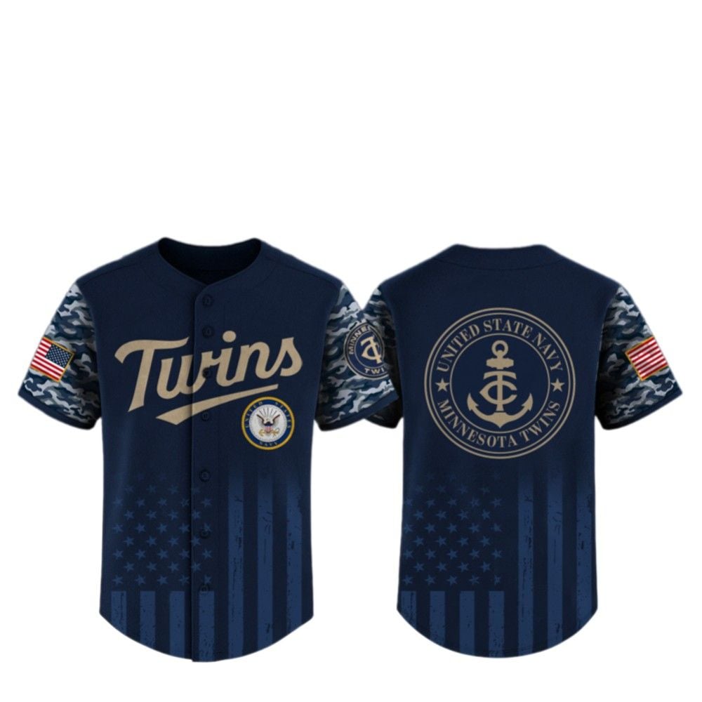 2025 Twins United State Navy Military Appreciation Night Jersey - Grishko.com T-Shirts, Hoodie, Sweatshirt (Image 2)