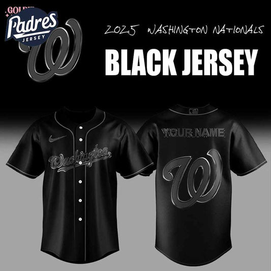 2025 Washington Nationals Back In Black Baseball Jersey - Padres Jersey Oasis: Elevate Your Baseball Style Game T-Shirts,...