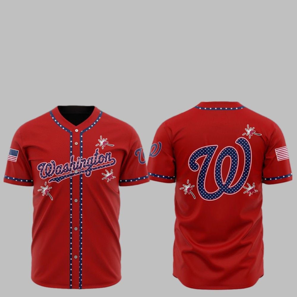 2025 Washington Nationals Happy Independence Day Baseball Jersey - Grishko.com T-Shirts, Hoodie, Sweatshirt (Image 1)