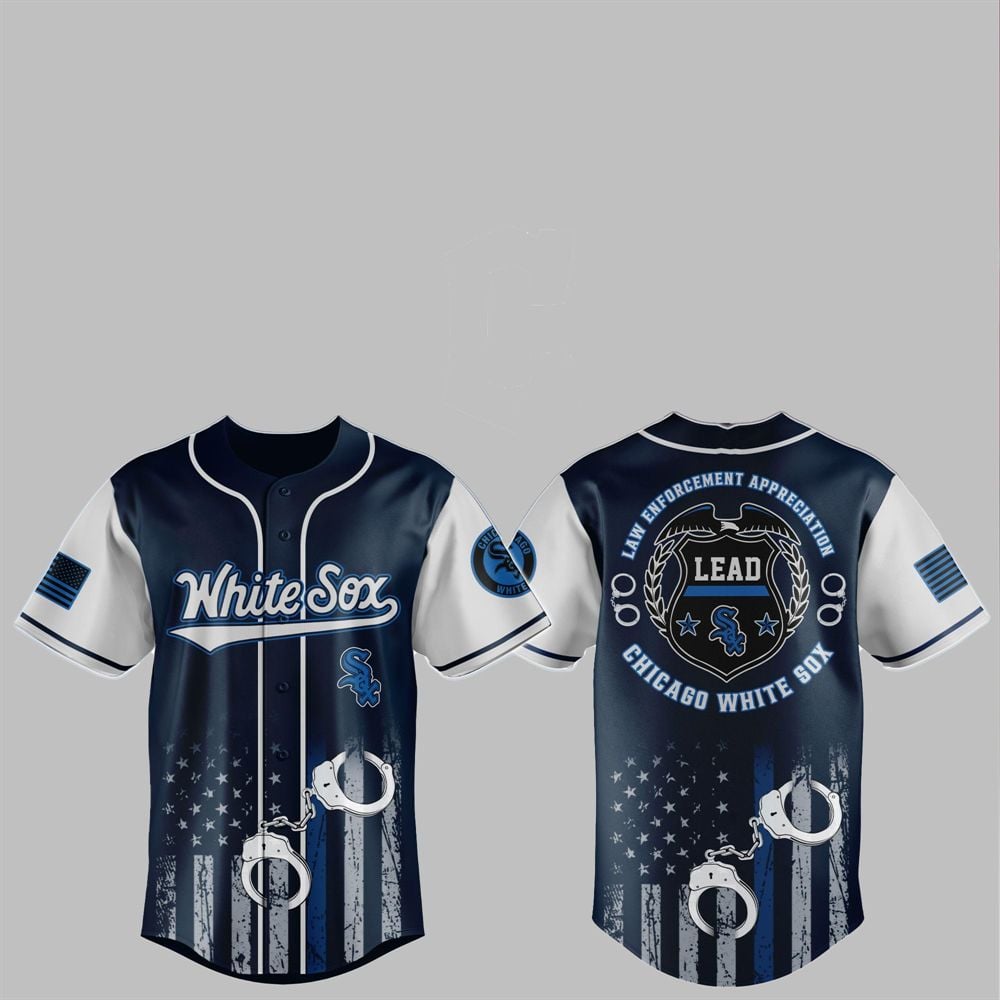2025 White Sox Law Enforcement Appreciation Day Jersey - Grishko.com T-Shirts, Hoodie, Sweatshirt | WearSparks.com (Image 1)