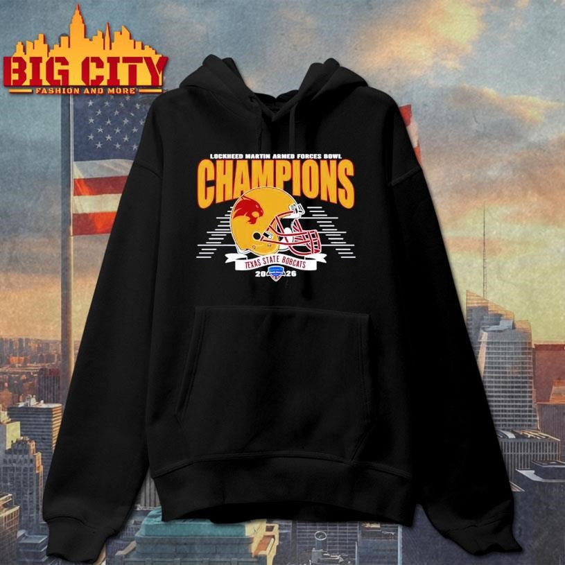 2026 Armed Forces Bowl Celebrate Texas State Bobcats Football Champions Shirt