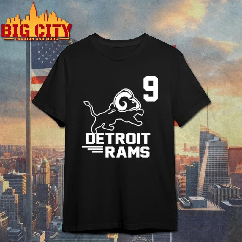 2026 Detroit Rams Number 9 shirt