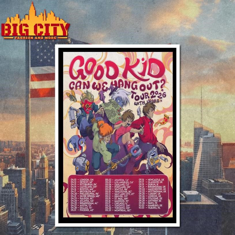 2026 Good Kids Can We Hang Out Tour Poster Shirt