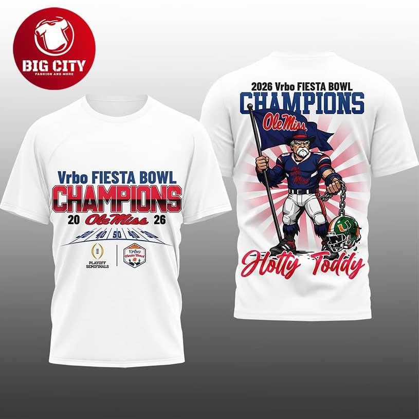 2026 Ole Miss Fiesta Bowl Champions Two Sided Shirt