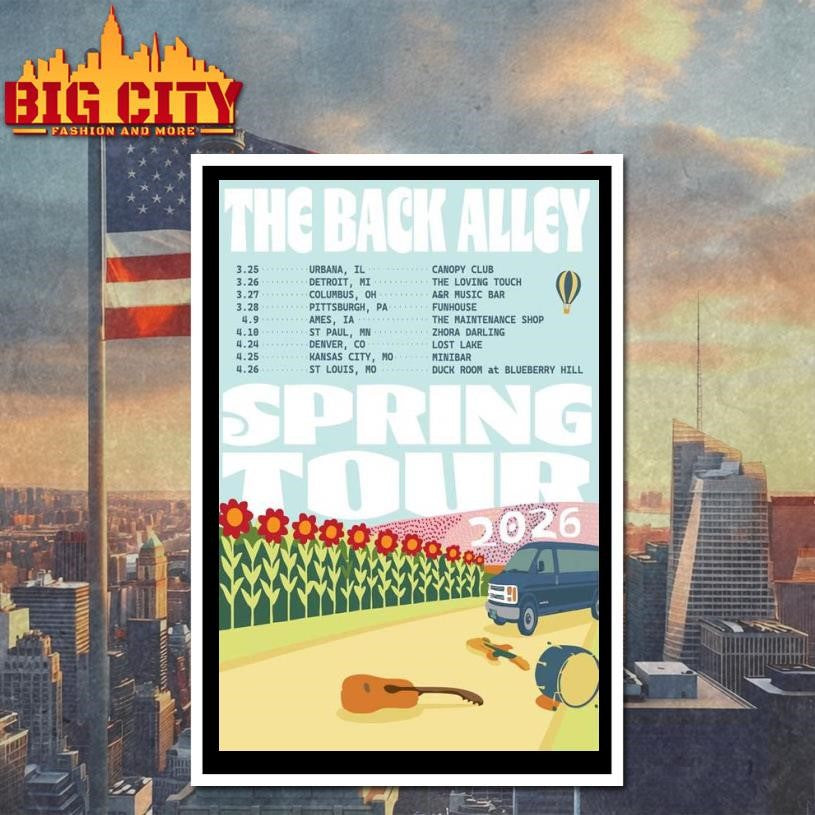 2026 The Back Alley Spring Tour Poster Shirt