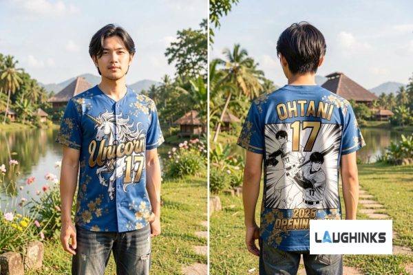 2026 Opening Day Unicorn 17 Shohei Ohtani Dodgers Cherry Blosssom AOP Baseball Jersey