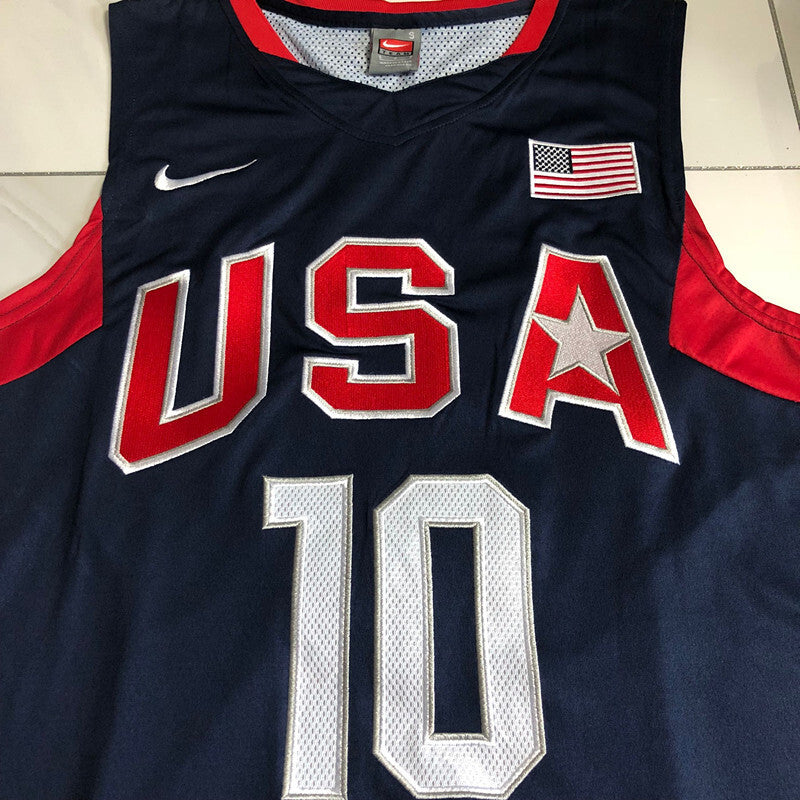 #10 Bryant USA Dream 10 Authentic jersey navy Style 14