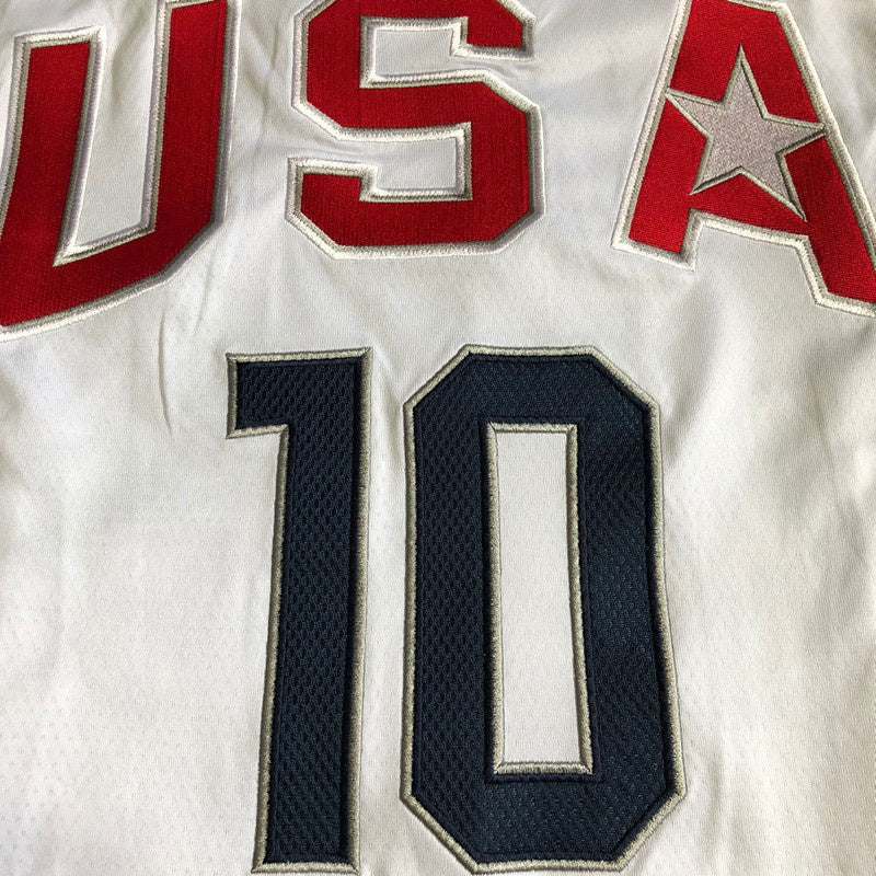#10 Bryant USA Dream 8 Authentic jersey white Style 6