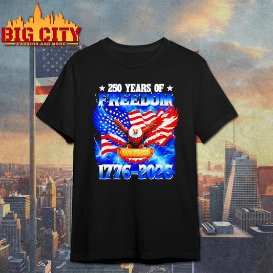 250 Years Of Freedom American 1776 2026 250th USA Birthday shirt