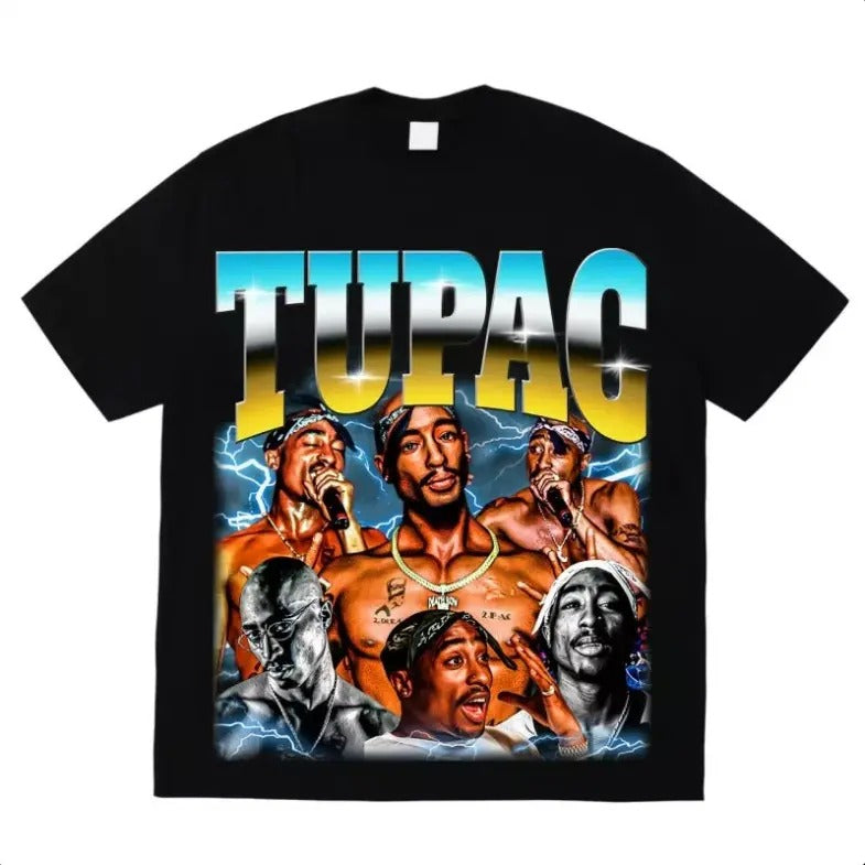 2Pac T-shirt Retro 90's Bootleg Tupac Shakur - clothing by WearSparks.com