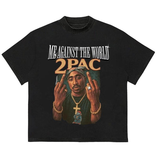 2Paccc Me Against the World T-Shirt Retro Graphic Classic Sport T-Shirt Hoodie, Sweatshirt | WearSparks.com