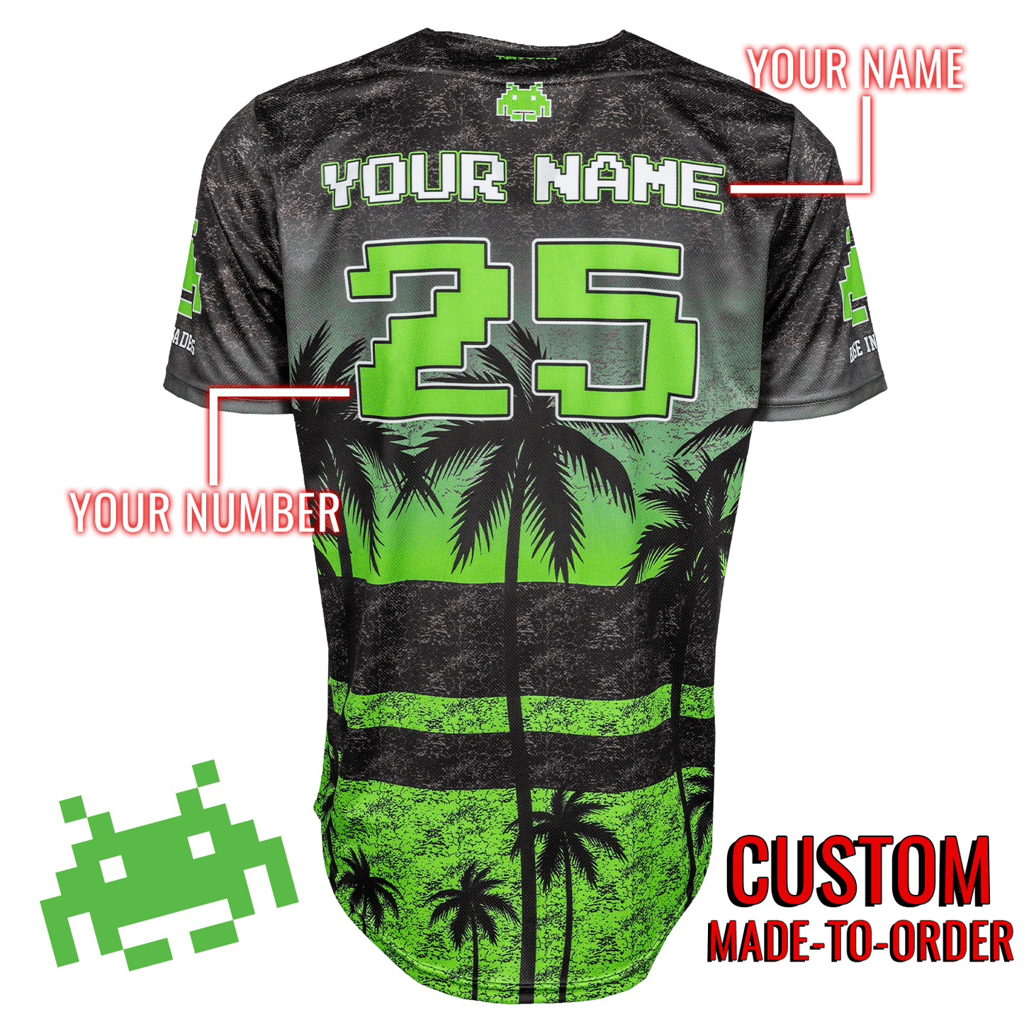 Base Invaders Lifestyle Baseball Jersey *CUSTOM*