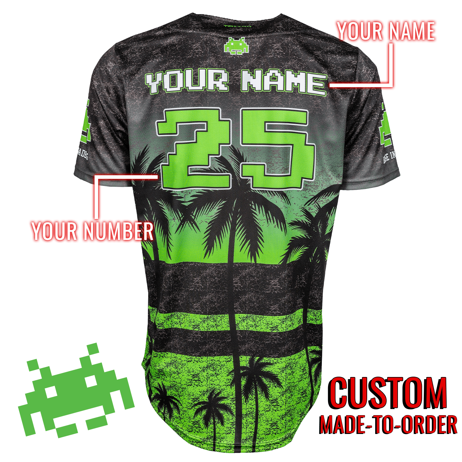Base Invaders Lifestyle Baseball Jersey *CUSTOM*