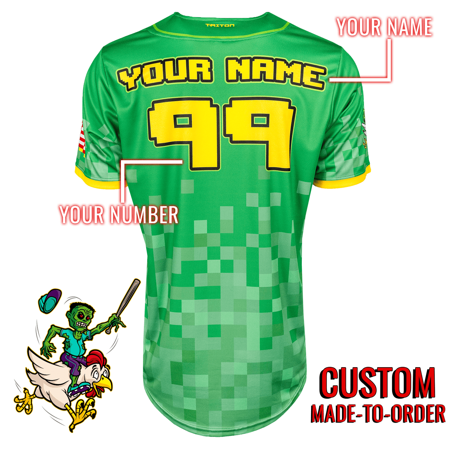 Chicken Jockeys Lifestyle Baseball Jersey *CUSTOM*